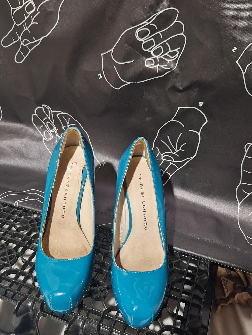 Women’s Teal Patent High Heel Pumps